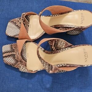 Alexandre Birman Miki PYTHON Twist Slide Sandal Size 9